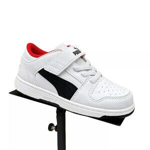 Puma Toddler Boys Slip-on Sneaker Size‎ 9 White/ Black Lightweight & Comfortable